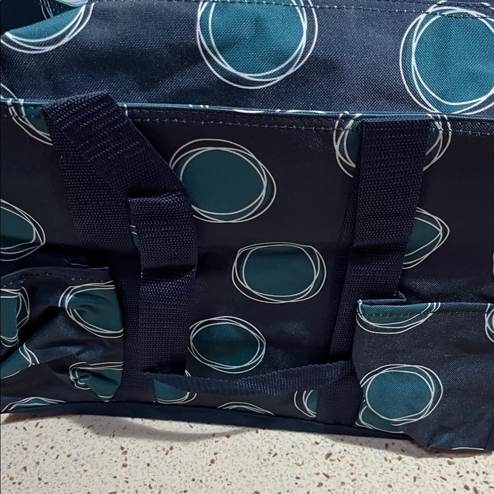Thirty-One La-Di-Dot Zip-Top Organizing Utility tote - Picture 5 of 12
